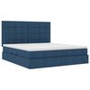 vidaXL Bett mit Stauraum und LED mit LED Blau 180 x 200 cm Polyester