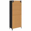 vidaXL Highboard Schwarz Eichen-Optik 69,5 x 34 x 180 cm Holzwerkstoff