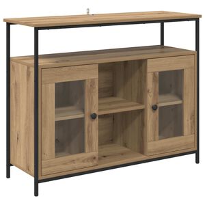 vidaXL Sideboard Artisan-Eiche 100 x 35 x 80 cm Holzwerkstoff