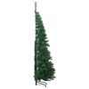 vidaXL Eckiger k&uuml;nstlicher Weihnachtsbaum Gr&uuml;n 240 cm PVC und Metall