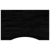 vidaXL Schreibtischplatte Dunkelbraun 80x60x2,5 cm Massivholz Eiche