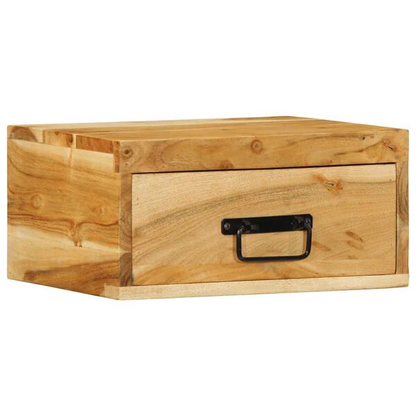 vidaXL Wand-Nachttische 2 Stk. Massivholz Akazie