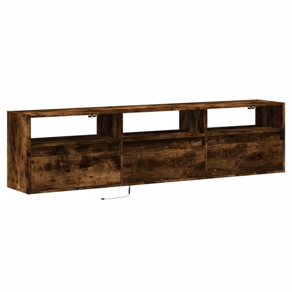 vidaXL TV-Wandschrank mit LED R&auml;uchereiche 180x31x45 cm