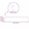 vidaXL Rasenkanten 10 pcs Weiß 103 x 0,05 x 22 cm Stahl