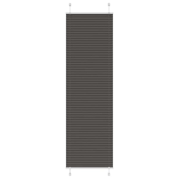 vidaXL Plissee Schwarz 55x200 cm Stoffbreite 54,4 cm Polyester