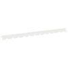 vidaXL Raseneinfassung 10 Stk. 102 x 4 x 4 cm Stahl Wei&szlig;