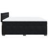 vidaXL Boxspringbett mit Matratze Schwarz 180x200 cm Samt