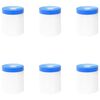 vidaXL Abdeckfolie mit Klebeband 6 stk. Transparent und Blau