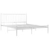 vidaXL Bett Wei&szlig; Metall 200x200 cm