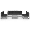 vidaXL 8-tlg. Garten-Lounge-Set mit Kissen Kiefer Massivholz