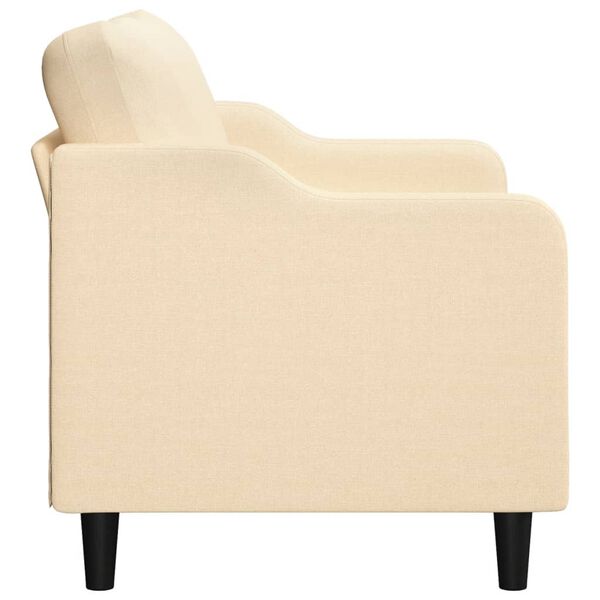 vidaXL 2-Sitzer-Sofa Creme 120 cm Stoff