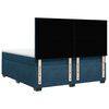 vidaXL Boxspringbett mit Matratze Blau 200x200 cm Samt