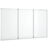 vidaXL Magnetisches Whiteboard Klappbar 150x80x1,7 cm Aluminium