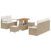 vidaXL Garten-Sofa-Set 8 Stk. 7-Sitzanzahl Beige