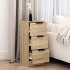 vidaXL Sideboard Sonoma-Eiche 30x30x70 cm Holzwerkstoff