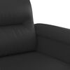 vidaXL 2-Sitzer-Sofa Schwarz 120 cm Kunstleder