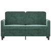 vidaXL 2-Sitzer-Sofa Dunkelgr&uuml;n 120 cm Samt