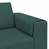 vidaXL Wohnzimmer Couch 3 pcs Dunkelgr&uuml;n Polyester