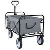 vidaXL Klapp-Handwagen Grau 94 x 53 x 99 cm Oxford-Stoff