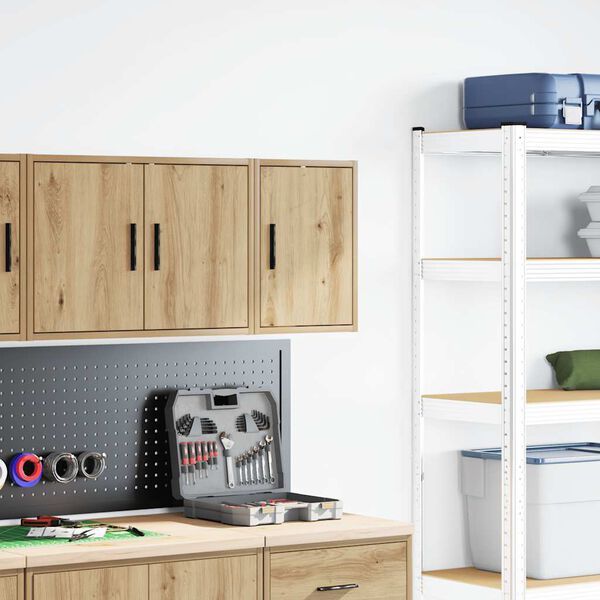 vidaXL Garagen-Wandschrank Artisan-Eiche Holzwerkstoff