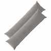 vidaXL Kissenbezug 2 pcs HEERLEN Hellgrau 40 x 145 cm Cord