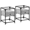 vidaXL Nachttische 2 Stk. Grau Sonoma 40x40x55 cm Holzwerkstoff