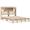 vidaXL Massivholzbett mit Regal ohne Matratze 140x200 cm Kiefernholz