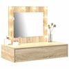 vidaXL Schminktisch mit Schubladen Braun 83 x 40 x 70 cm Holzwerkstoff