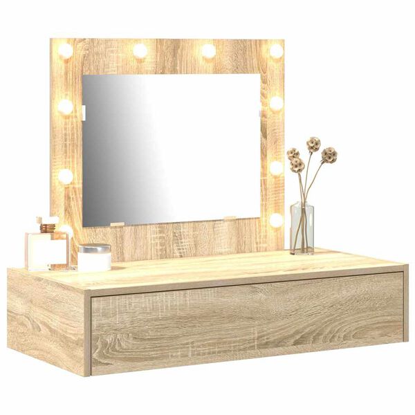 vidaXL Schminktisch mit Schubladen Braun 83 x 40 x 70 cm Holzwerkstoff
