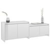 vidaXL TV-Schrank Hochglanz-Weiß 146,5x35x50 cm Holzwerkstoff