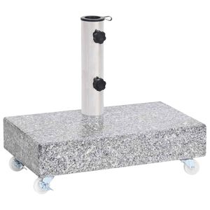 vidaXL Schirmst&auml;nder Hellgrau 45x25x8,3 cm Granit