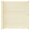 vidaXL Balkon Sichtschutz Creme 90x600 cm HDPE