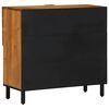 vidaXL Sideboard mit Regal Natur 80 x 33,5 x 75 cm Massivholz Akazie