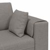 vidaXL Sofa mit Kissen 3 pcs Taupe Stoff