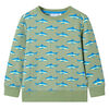 Kinder-Sweatshirt Helles Khaki 116