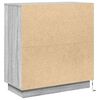 vidaXL LED-Sideboard Graues Sonoma 71 x 34,5 x 75 cm Holzwerkstoff
