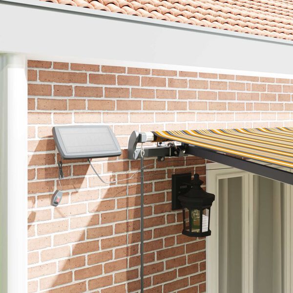 vidaXL Einziehbare Markise Mehrfarbig 600 x 300 cm Stoff