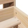 vidaXL Massivholzbett ohne Matratze 135x190 cm Kiefernholz
