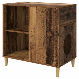 vidaXL Katzenhaus Altholz 72 x 42,5 x 70 cm Holzwerkstoff