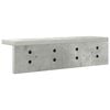 vidaXL Wandmontierter nachttisch Beton Grau 40 x 10,5 x 10,5 cm