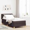 vidaXL Boxspringbett mit Matratze Dunkelbraun 100 x 200 cm Stoff