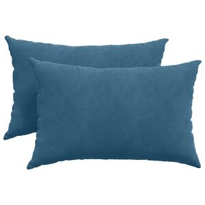 vidaXL Sofakissen 2 St&uuml;ck Blau 60 x 40 cm Cordstoff
