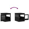 vidaXL Hundebox Möbel Schwarze Eiche 64,5x80x71 cm Holzwerkstoff