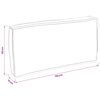 vidaXL Kissen Weinrot 80 x 80 x 52 cm Oxford-Stoff
