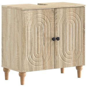 vidaXL Waschbeckenschrank ALKMAAR Sonoma-Eiche 59,5 x 31,5 x 59 cm