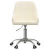 vidaXL B&uuml;rostuhl Drehbar Creme Stoff