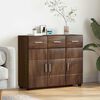 vidaXL Sideboard Braun Eichen-Optik 88,5 x 30,5 x 73 cm Holzwerkstoff
