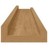 vidaXL Wandregal mit Regal 4 pcs Braun 60 x 9 x 3 cm Holzwerkstoff