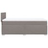 vidaXL Boxspringbett mit Matratze Taupe 90x190 cm Stoff