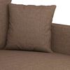 vidaXL 3-Sitzer-Sofa Braun 180 cm Stoff